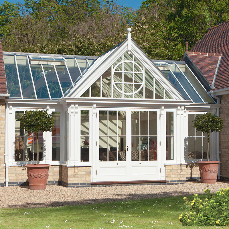 Linking conservatory with gable