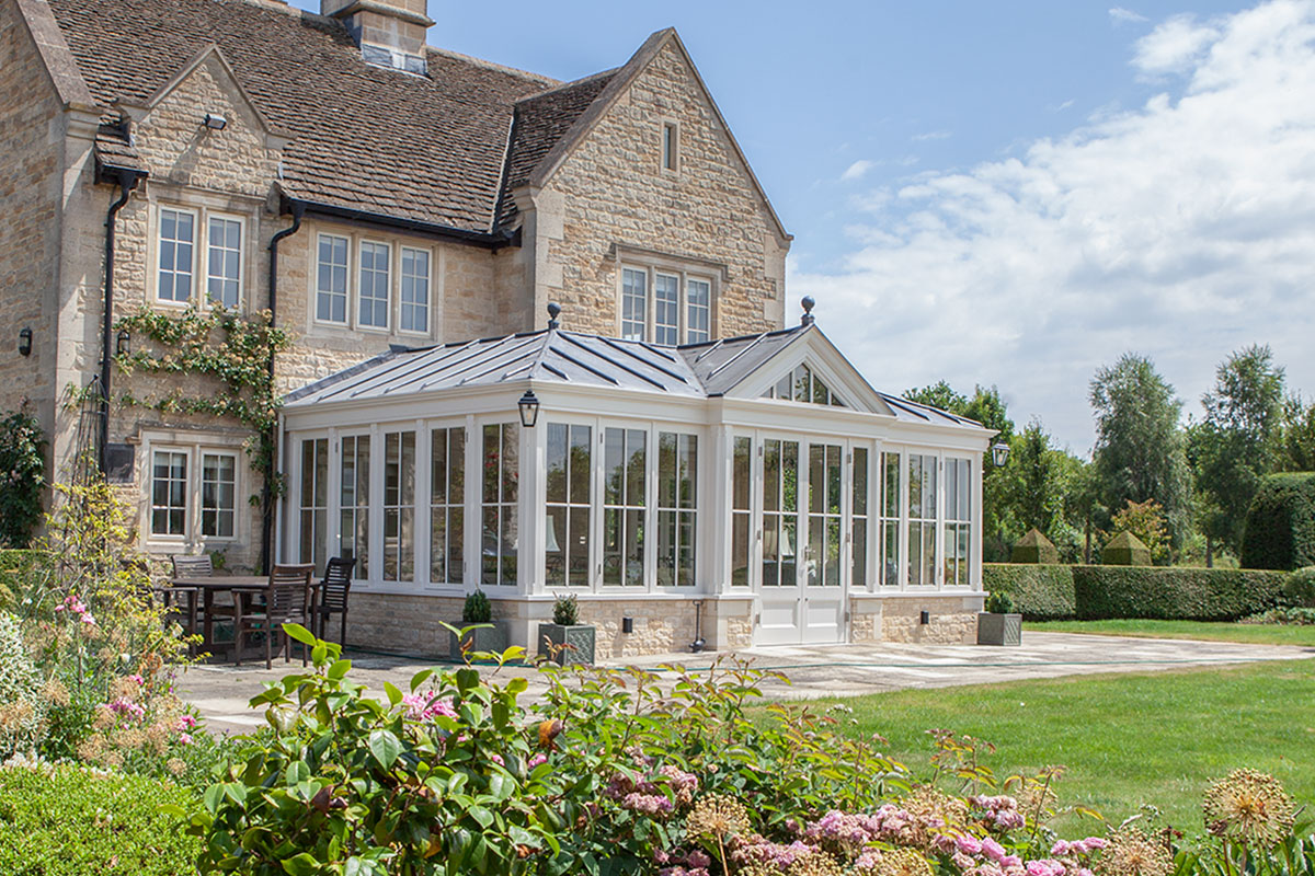 Solid foorf conservatory extension