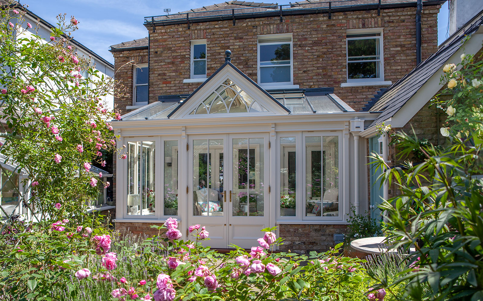 Example of a lean-to conservatory extension