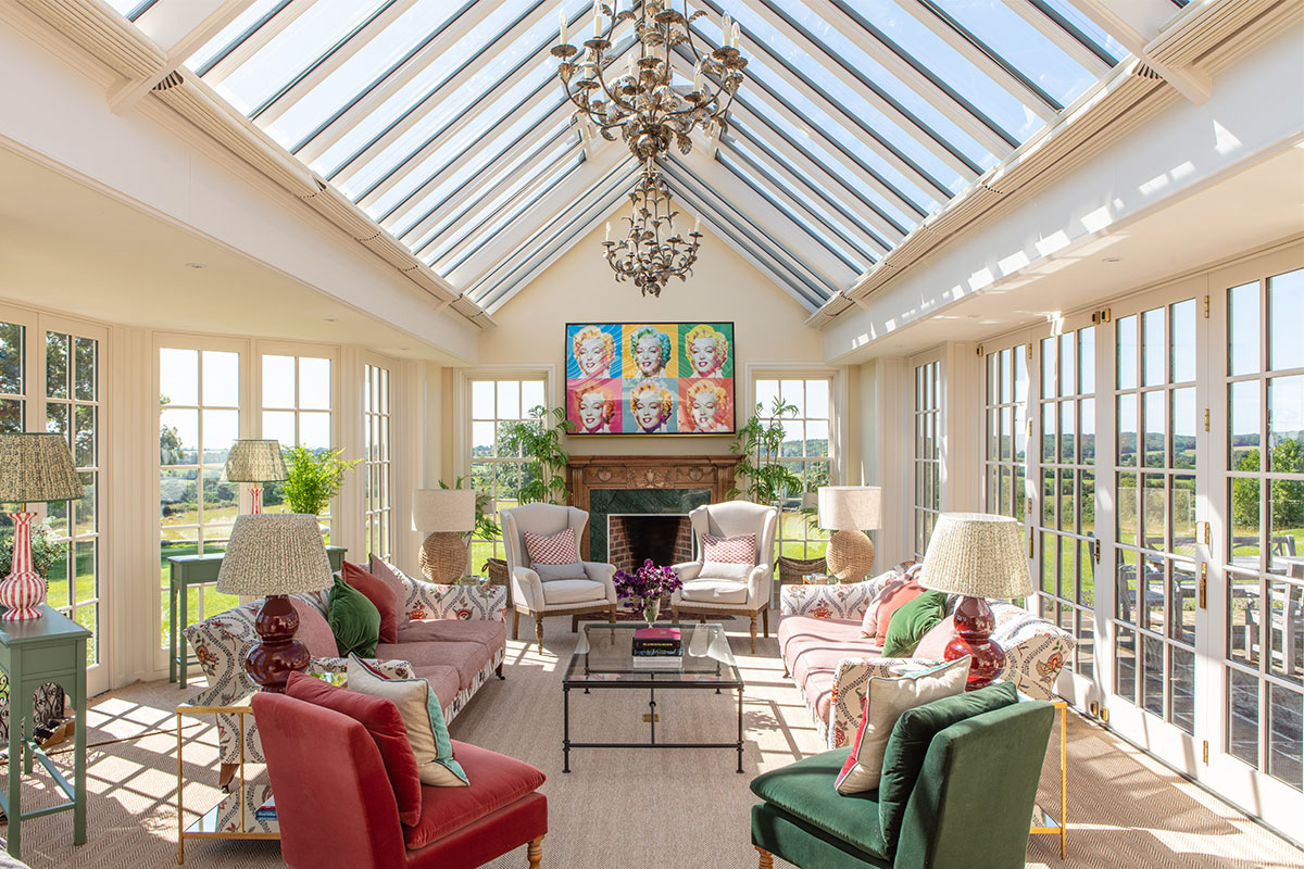 bright and airy sunroom