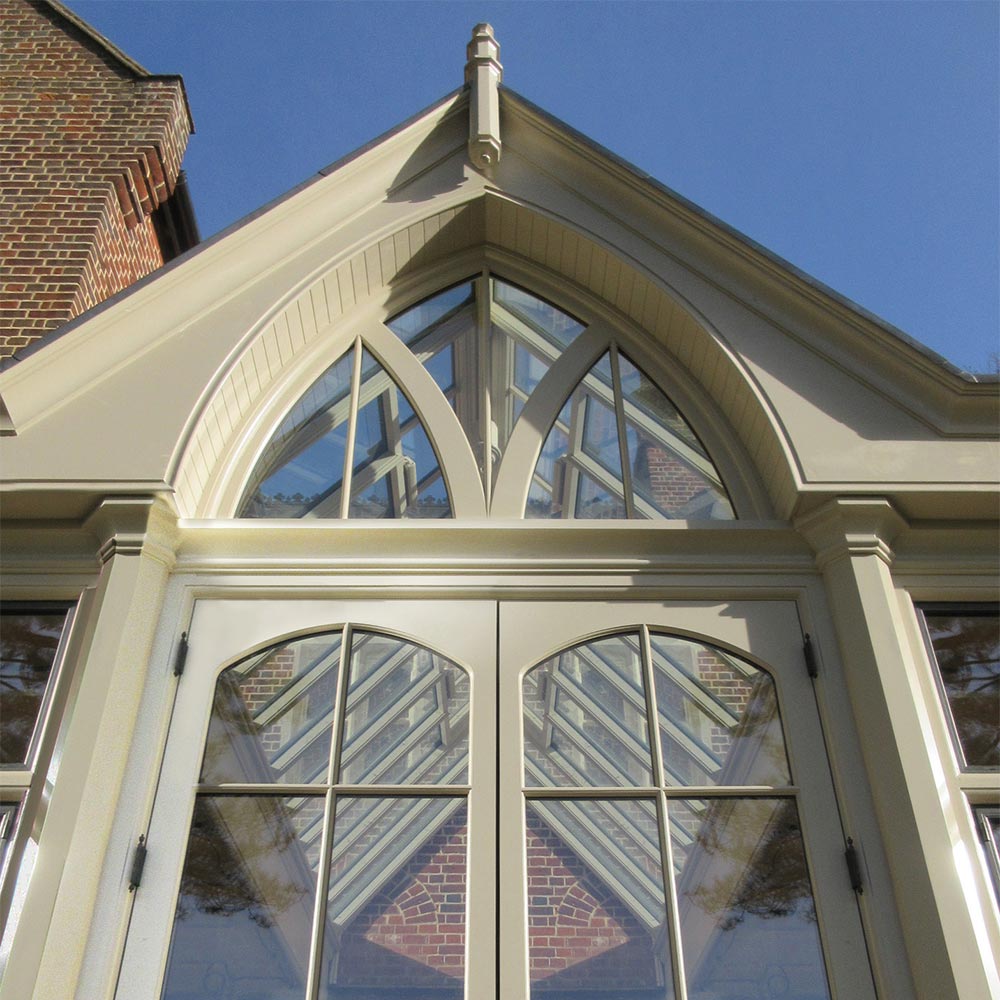 Close up view of orangery detail