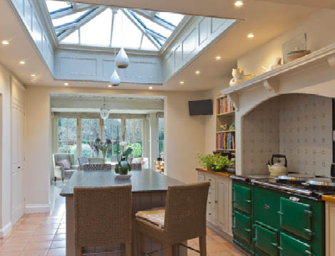 South facing orangery extends a period property in Cambridgeshire