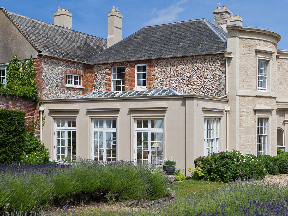 Example of a solid construction garden room